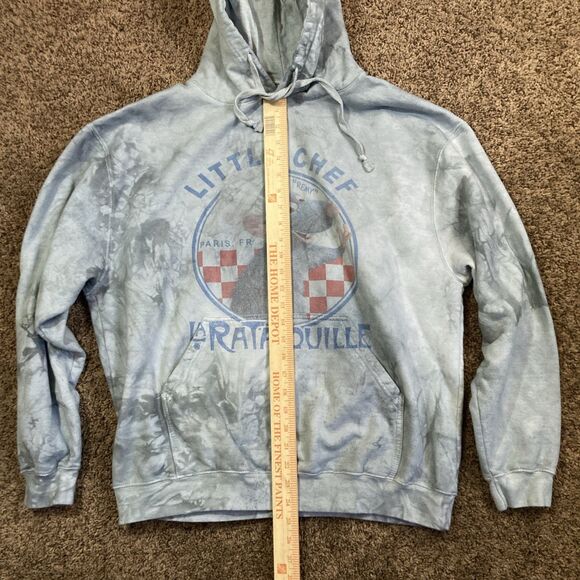 Disney Pixar's Ratatouille Remy Men's Little Chef Hoodie Grey Tie Dye Large - Picture 5 of 8